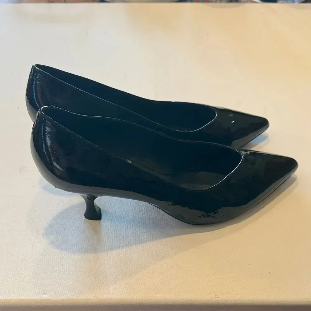 Geox Women's Shiny Black Heels